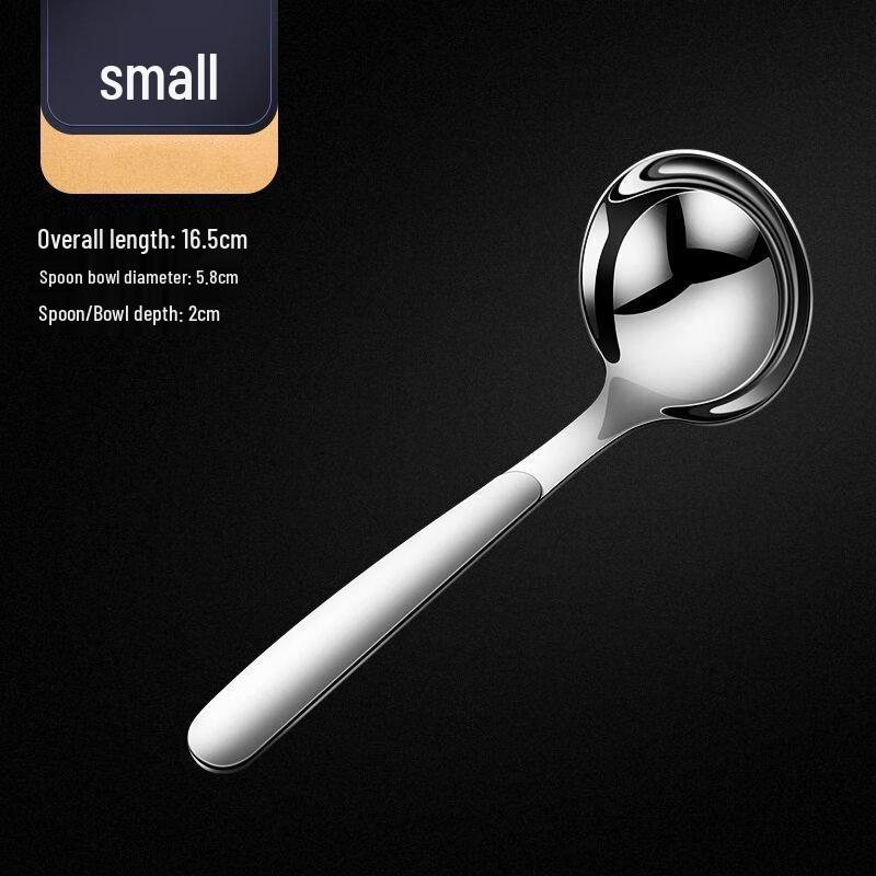 

ZISIZ 316 Stainless Steel Small Long Handle Soup Ladle Set (2-Pack)