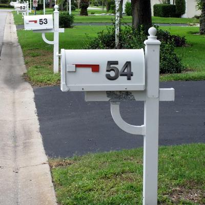 3D House Number Self-Adhesive Simple Installation 0-9 Modern Street Door Home Address Number Mailbox Sign