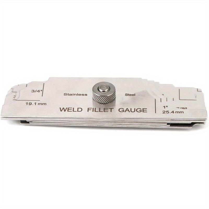 Stainless steel fillet weld set gage Rl Gauge 1/8''-1'' welding inspection test Unlar metric & inch Accurate 7-pieces