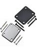Electric Guitar and Bass Neck Reinforcement Plate with Screws - Plastic Back Pad Instrument Accessory