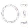 DIY Rattan Wreath Artificial 6" Round Woven Hanging Ornament Crafts for Christmas