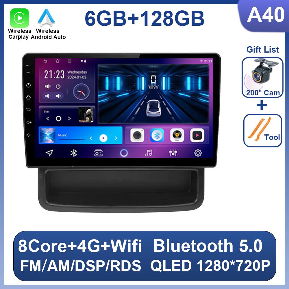 Car Radio For Renault Trafic 2 For Opel Vivaro A For Nissan primastar 2006 - 2014 Android 14 Wireless Carplay Qualcomm 5G Wifi