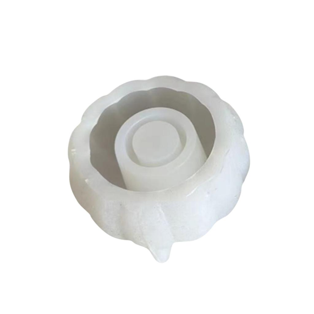 შემოდგომის კუშაუს სასანთლე სილიკონის ყალიბი ჰელოუინის გრძელი სანთლის დამჭერი თაბაშირის ცემენტის ყალიბი