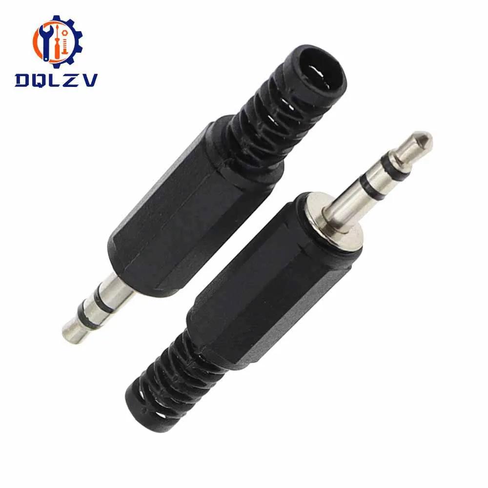 3.5mm RCA Plug 2 3 4 Pole Mono Stereo Audio Video Dual Audio Plug Headphone Cable Wire Connector For Headphone Socket