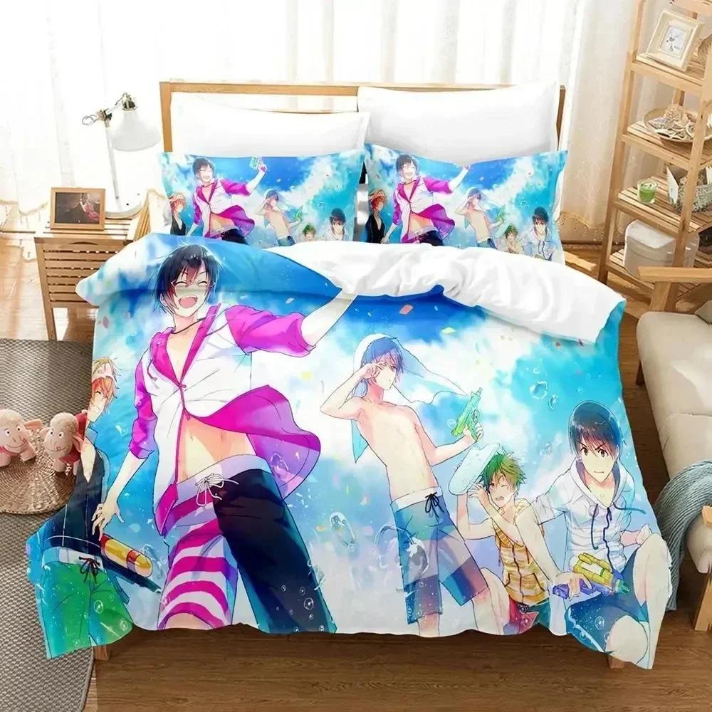 3D Anime Idolmaster SideM Bedding Set Duvet Cover Sheet Printed Bed Set Pillowcase Bed Full Queen King Size Comforter Bedroom