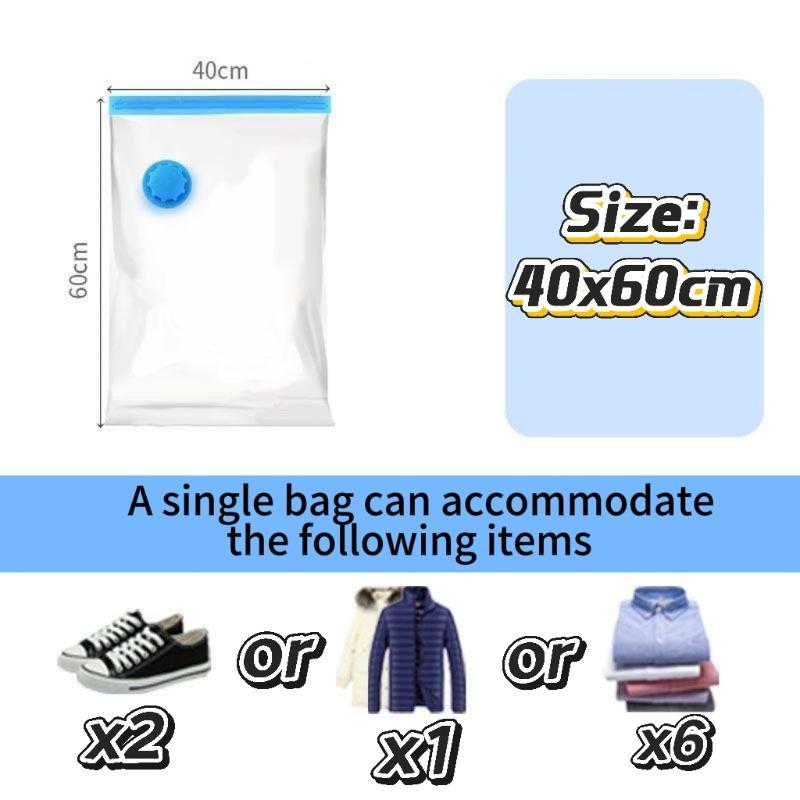 Thickened Vacuum Compression Bag, Transparent Quilt Vacuum Bag, Storage Bag, Household Clothing Storage and Sorting Bag 1pcs