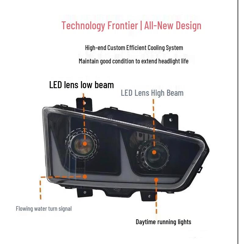 Jiefang J6L Elite Dual-Lens LED Headlight with Dynamic Turn Signal