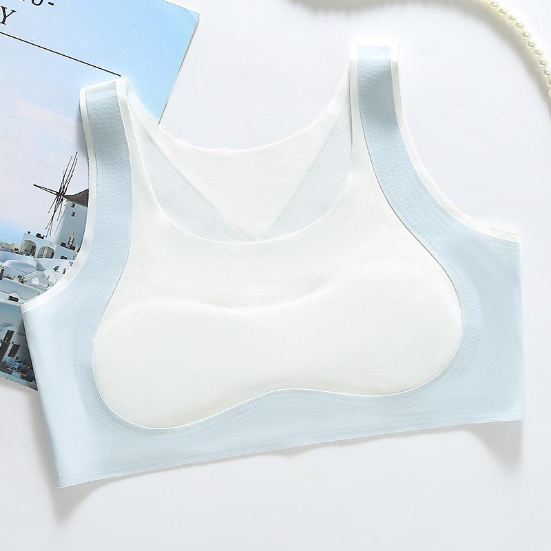 Youth Girls  Seamless Sports Bra - Anti-Bumps, Breathable, Puberty Training Bra XL (42.5-52.5 kg)