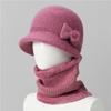 Hat Women's Winter Wool Hat Autumn and Winter Rabbit Hair Thermal Basin Hat