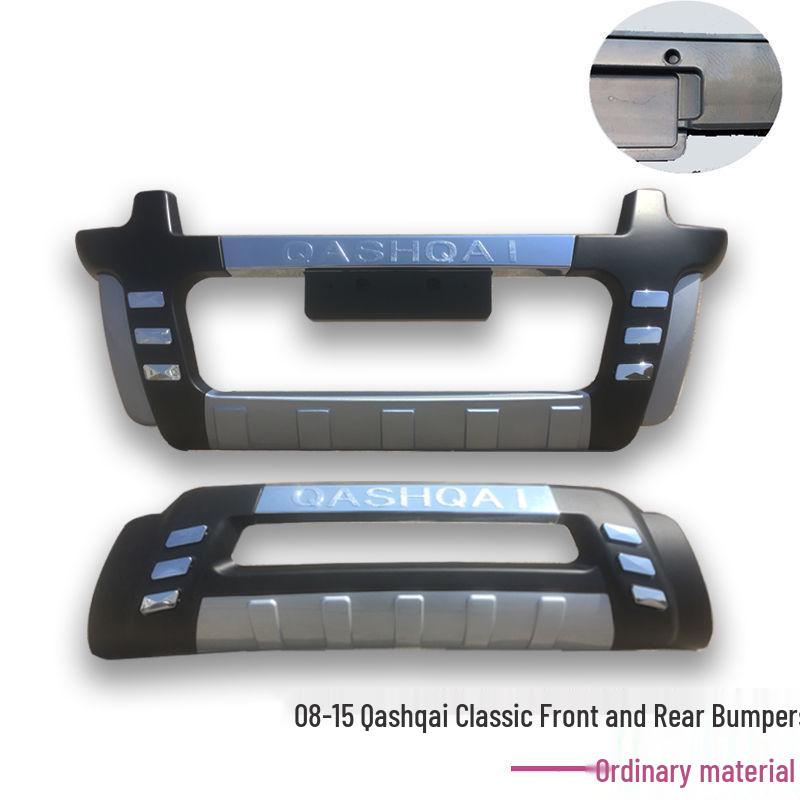 Compatible Front & Rear Bumper Guards for 08-17 Qashqai, Modified Body Kit Accessories