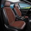 Summer Cool Breathable Wooden Bead Square Seats Cover Four Seasons Universal Car Seat Cover Non-Slip Free Tie Car Seat Cushion