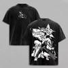 2026 Manga Chainsaw Man Hayakawa Aki Printed T-shirt Men's and Women's Washed T-shirt High Quality Vintage Cotton T-shirt Tops