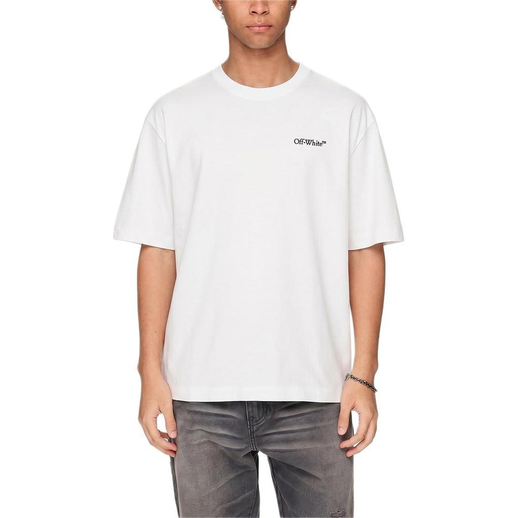 OFF WHITE T Shirt Loose Fit Men's White OMAA038R191850120288