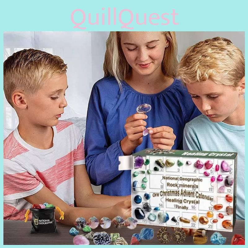 Unique 24 Compartment Mineral Green Gift Box Advent Calendar For Kids Festive Surprises