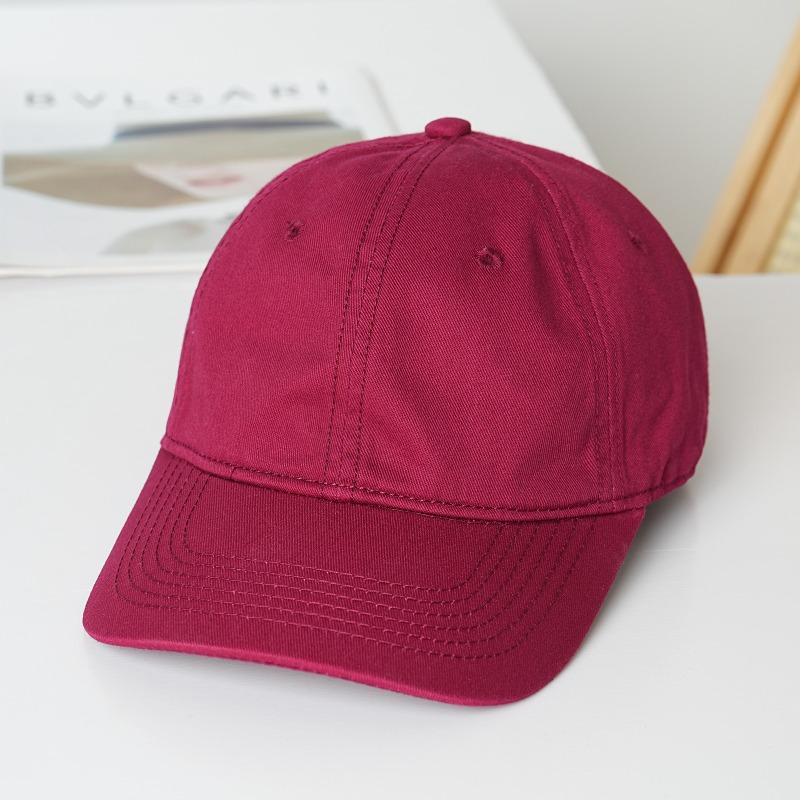 Cotton soft top baseball cap men's summer deepened top cap hat women's tide