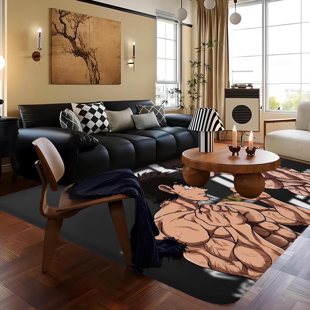 Baki Hanma Yujiro Manga Floor Carpet Nordic Style Home Doormat Bathroom-Toilet Mats Bedroom Hotel Decor Mat
