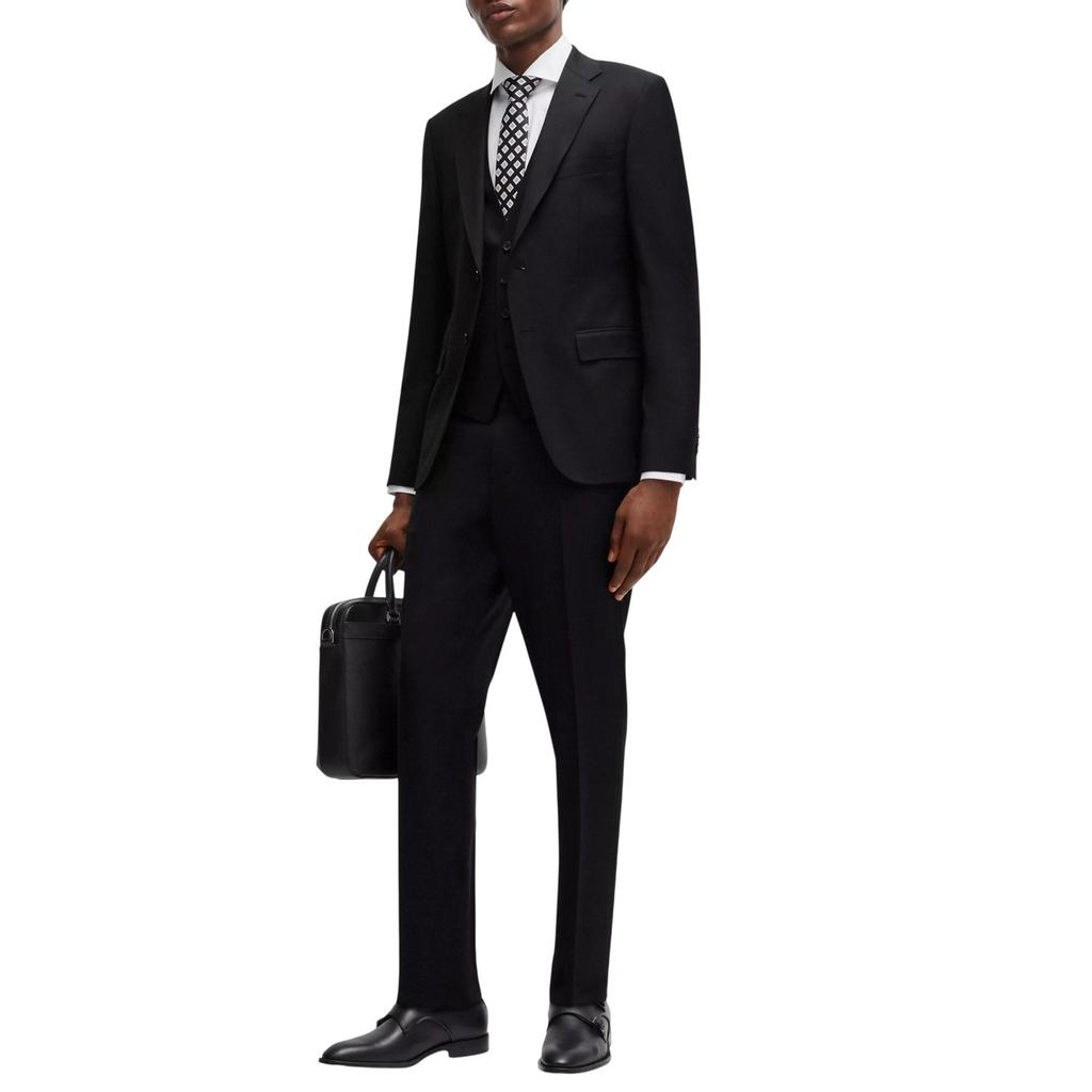 Boss Mens Virgin Wool Trousers