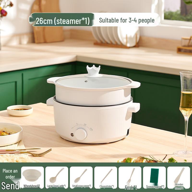 Multi-functional Electric Hot Pot with Steamer