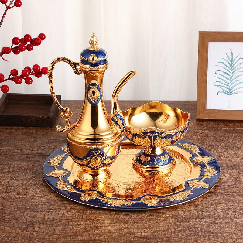 European Light Luxury Metal Wine Set