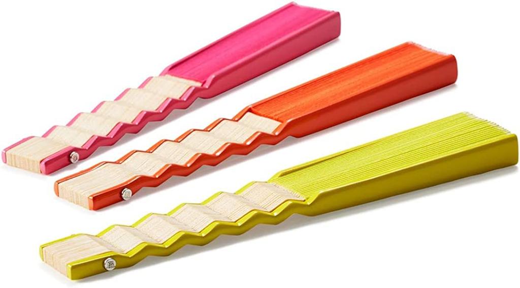 Shoroku GIZAGIZA Fan [Nishikawa Shoten] (Orange)