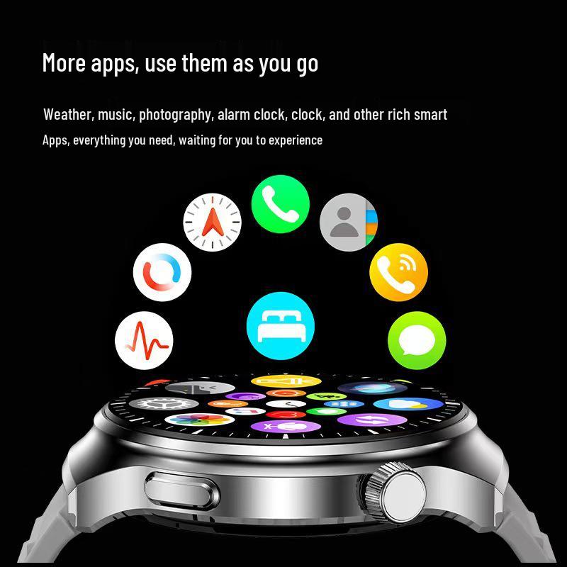 2025 Best-Selling Black Tech Multifunctional Waterproof Sports Watch with True Heart Rate Monitoring