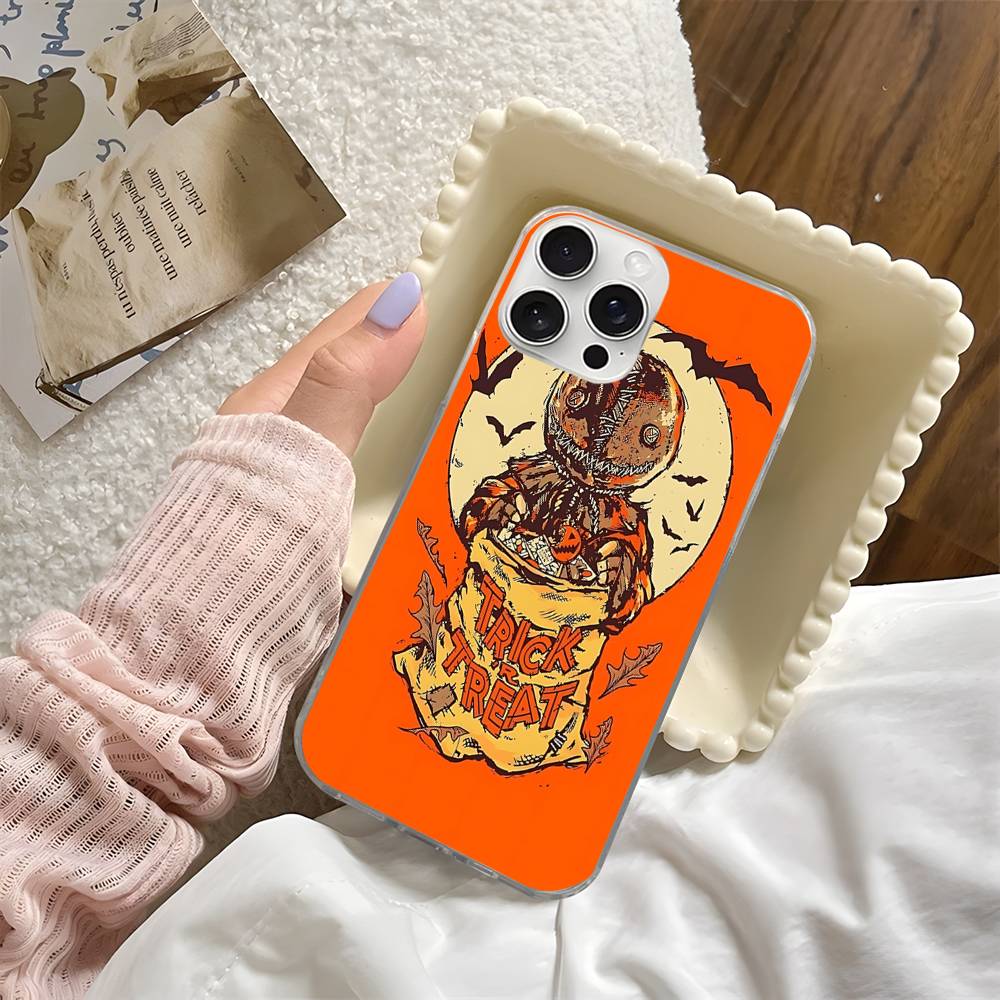 Horror Movie Halloween Phone Case Phone Case For iPhone 17 16 15 14 Pro Max Plus Fantasy Glitter Aurora Water Ripple Cover iPhone 16