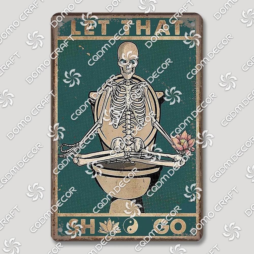 Vintage Retro Metal Tin Signs  Cute Owl Pig Cat and Funny WC Posters for Bathroom Mall BBQ Cafe Bar Pub Wall Decor