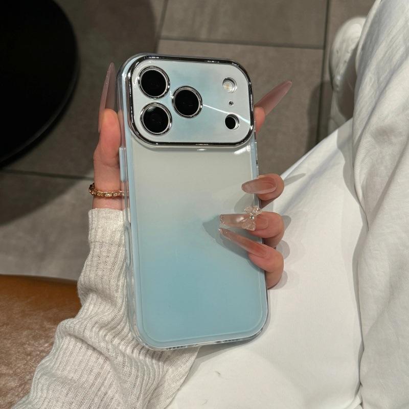 High Value Contrast Color Gradual Change Smudging Seconds Change Applicable Apple 17Pro Mobile Phone Case iPhone16Pro All-inclusive Anti-drop