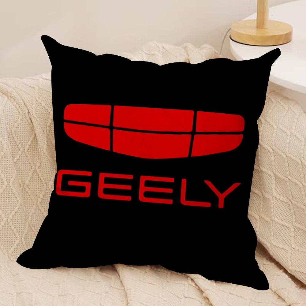 Luxury GGeely Cushion Cover Short plush Doublesided Print Square Throw Pillow Covers Sofa Home Cushion Decor