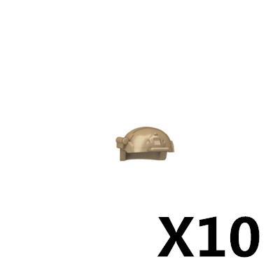 10PCS/LOT MOC Military Building Blocks Soldiers Figure Vest Helmet Belt Mask Earphone Bricks Army Accessories Toys J021
