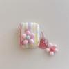 Color Striped Small Flower Three-dimensional Earphone Cover for Apple AirPods 1 /1 Generation Protective Cover PRO1 Creative PRO1