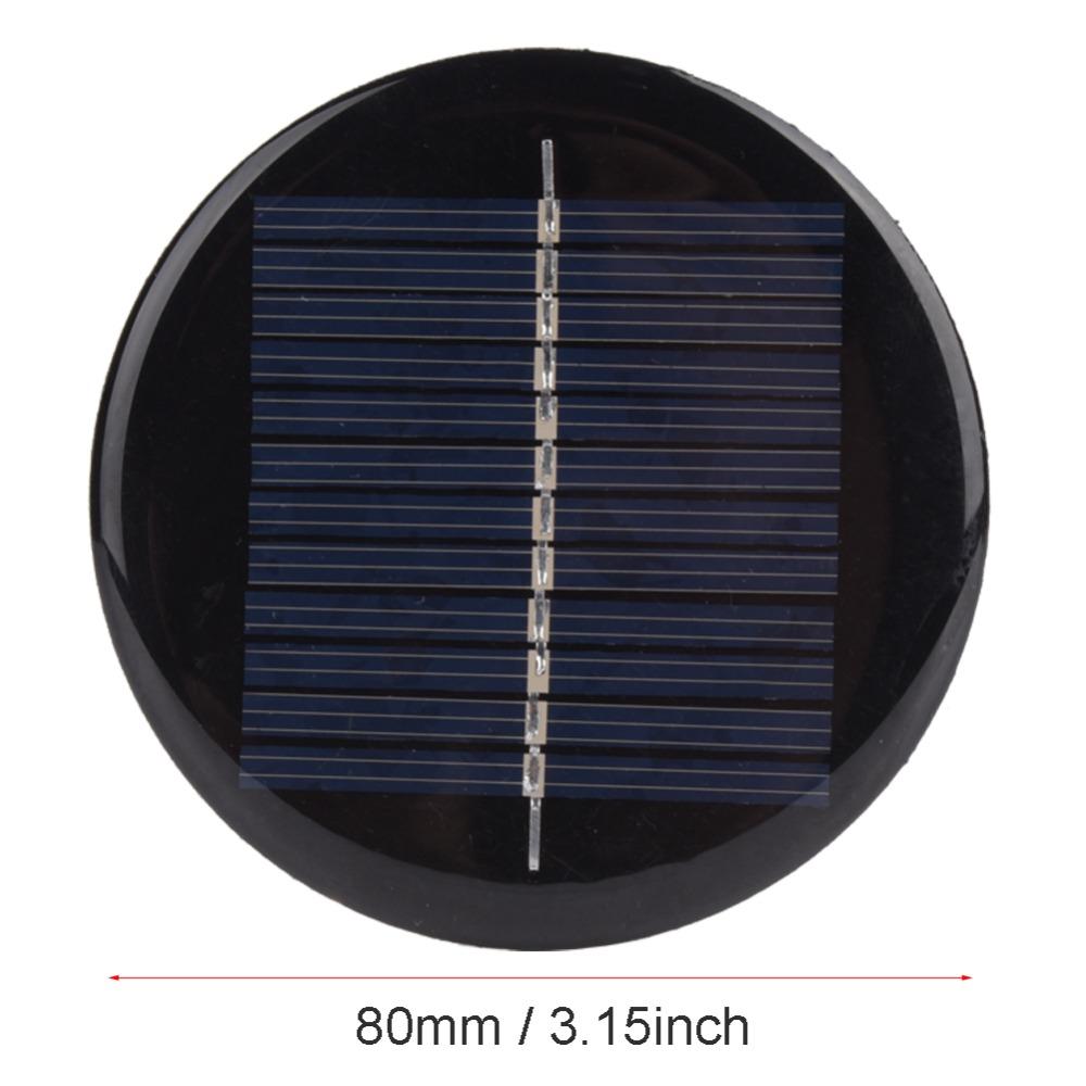 4 Pcs Durable 6V Solar Cell Panel 80MM Portable Polycrystalline Silicon Solar Solar Panel Portable Applications