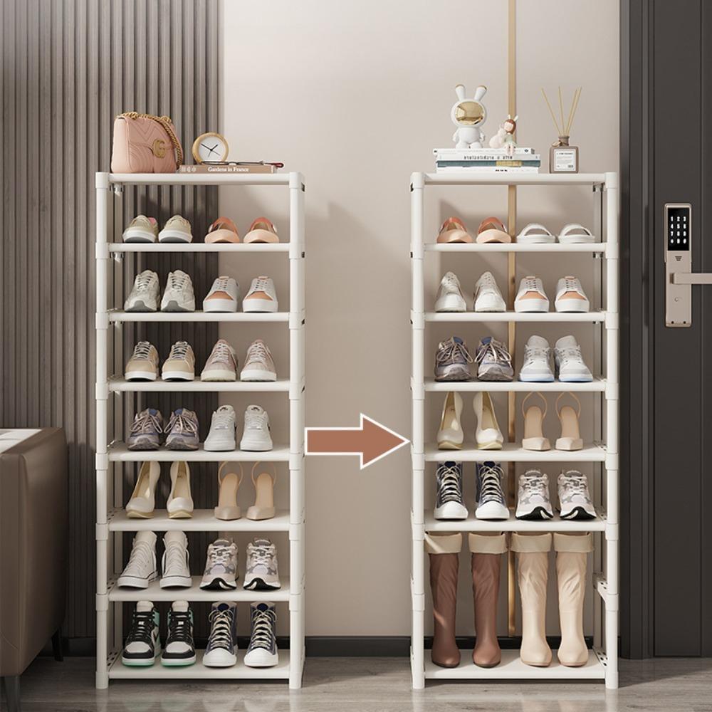 Mehrschichtiges Schuhregal für den Haushaltsgebrauch Aufbewahrungsregal Multifunktional Staubdicht Großes Fassungsvermögen Kreative Kombination Schuhschrank