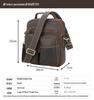 Tide Cow Men's Vintage Crazy Horse Leather Crossbody Messenger Bag