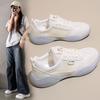 Platform sneakers women's summer 2025 new casual shoes mesh shoes women's breathable mesh white shoes lightweight soft running shoes