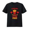 EXTRA FRIES T Shirt Exercise I Thought You Said Fun Fast Food for Vintage Washed Top For Everyday Wear Graphic
