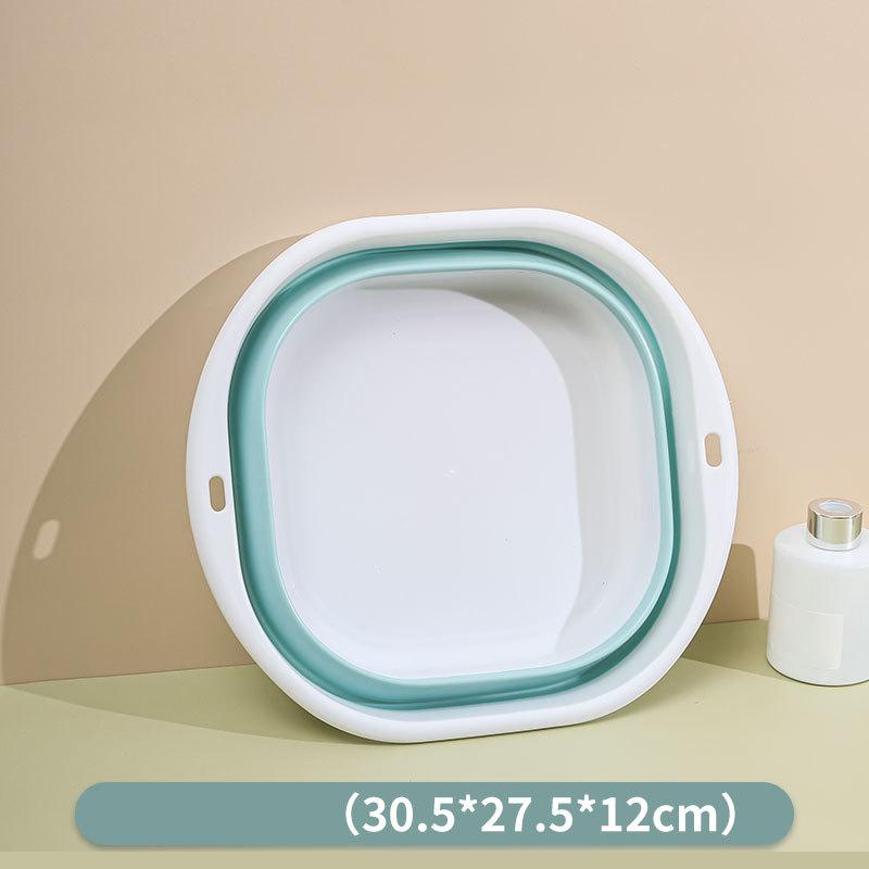 Polymer Folding Basins Handheld Wash Basins Folding Laundry Tub Adult Baby Bath Basin Restroom Culinary Accessories Wash Basin