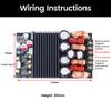 DC19-50V TPA3255 Digital Mini Amplifier Board High Power 2.0 300W + 300W D Audio Power Amplifier Board Stereo Module
