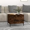 819577 vidaXL Coffee Table Smoked Oak 60x44.5x45 Cm Engineered Wood