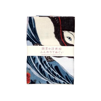 Yamamoto Jin Shoten Dubbel Gaas Handdoek Handdoek Reuzenwalvis (Officieel) - Ukiyo-e (Kuniyoshi)