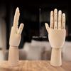 Wooden Hand Model, 2 PCS, 12 Inches Left and Right Hand Art Mannequin Figure with for Hand Jewelry Display, Decoration, Sketching, by GNIEMCKIN.