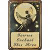 Metal Wall Art Poster, Fairy Tin Sign, Vintage Patio Decoration