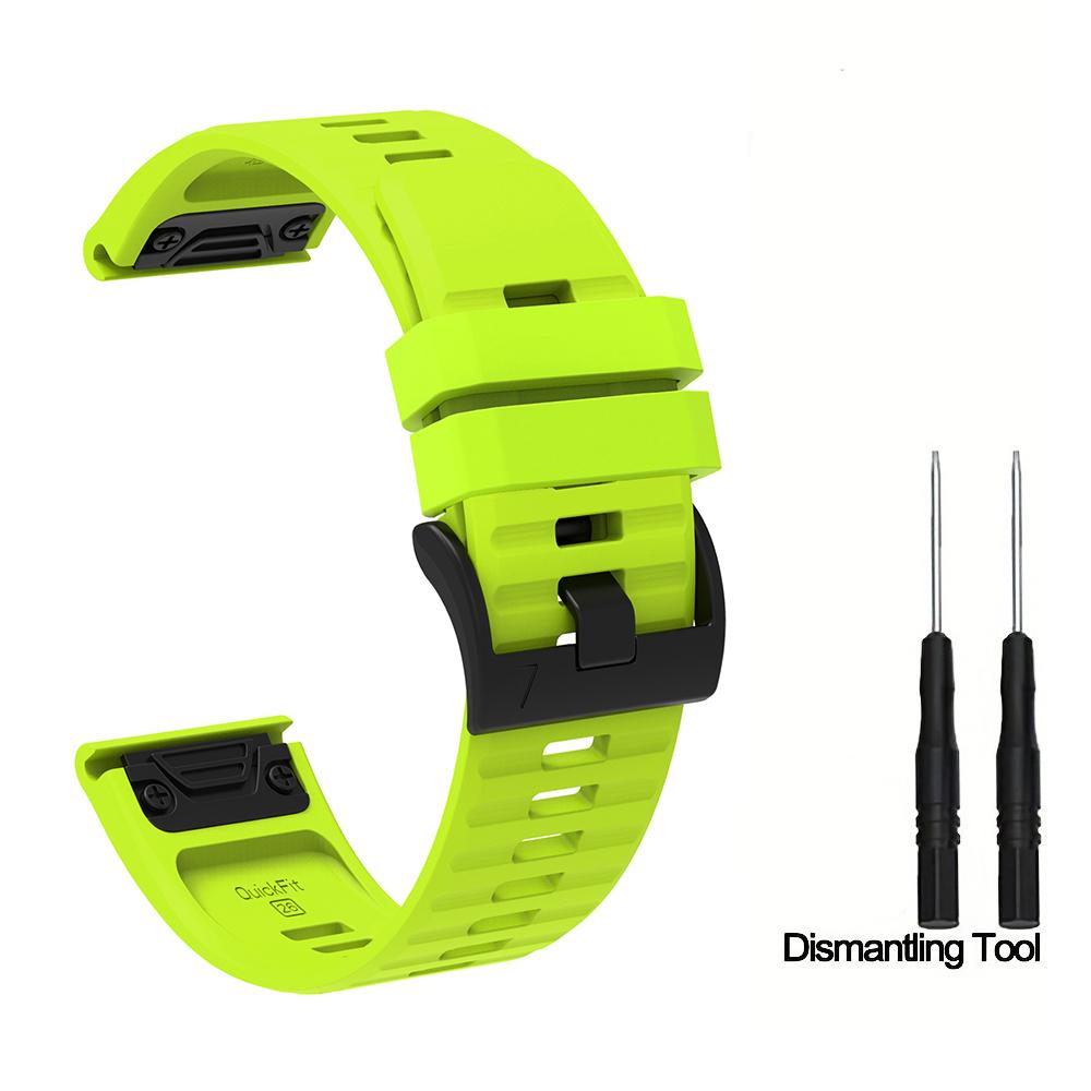 Silicone Watch Strap 26mm 22mm For QuickFit Garmin Band Fenix 8 7X 7 7S 6X 6 Pro 5 5X Epix 2 Forerunner 965 955 945 Instinct 2