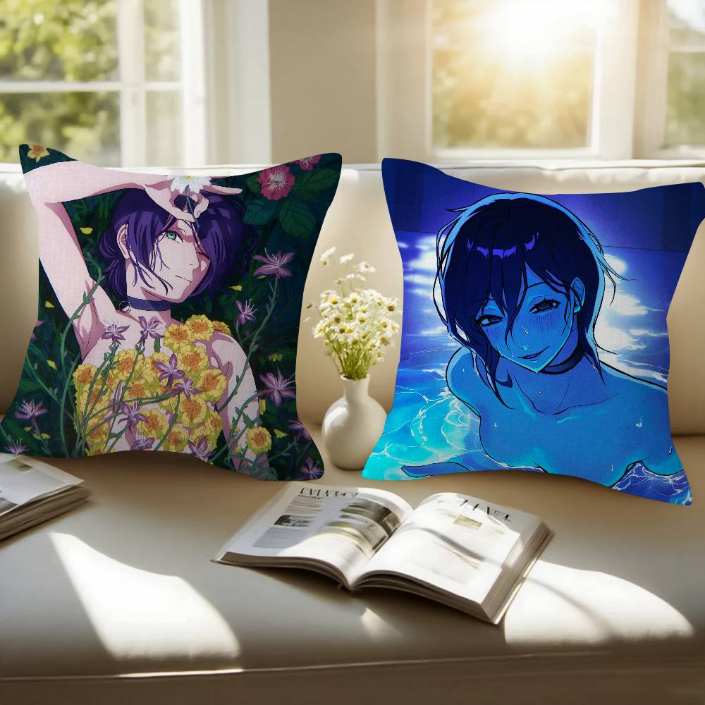 Anime CChainsaw Man The Movie Reze Arc Cushion Cover Inches Farmhouse Decor Home Throw Pillow Covers For Couch Decorations