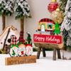 3D Gnome Christmas Wooden Ornaments for Home and Car Decor