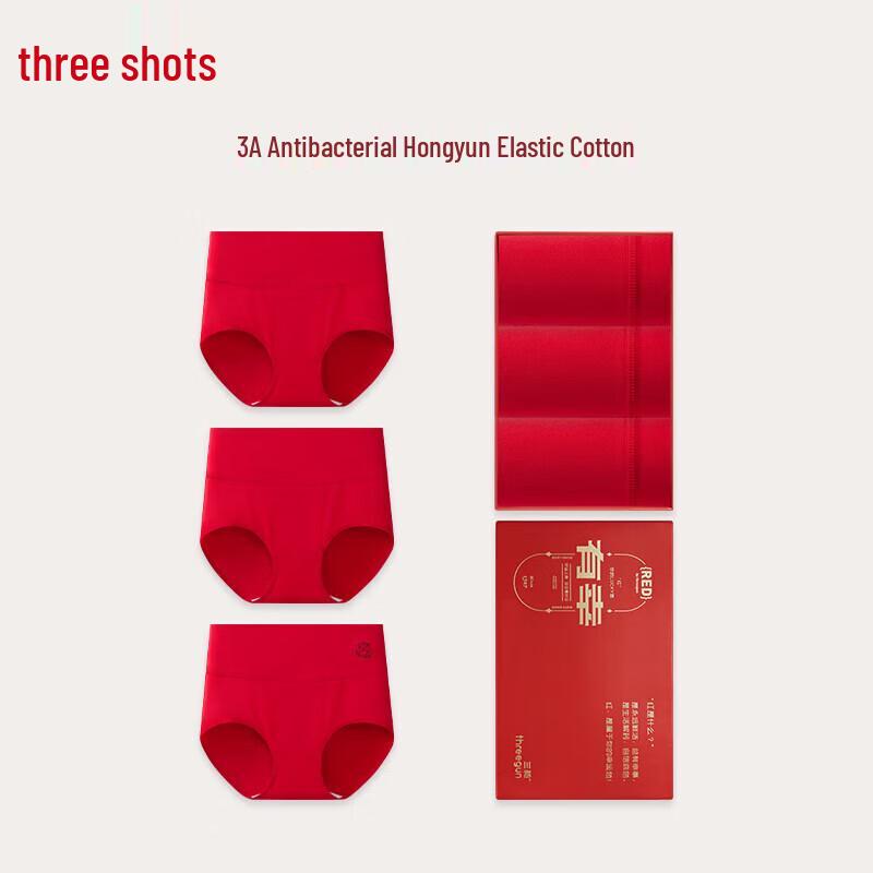 

Three Guns Women s New Year High-Waist Cotton Briefs (3-Pack) 2XL