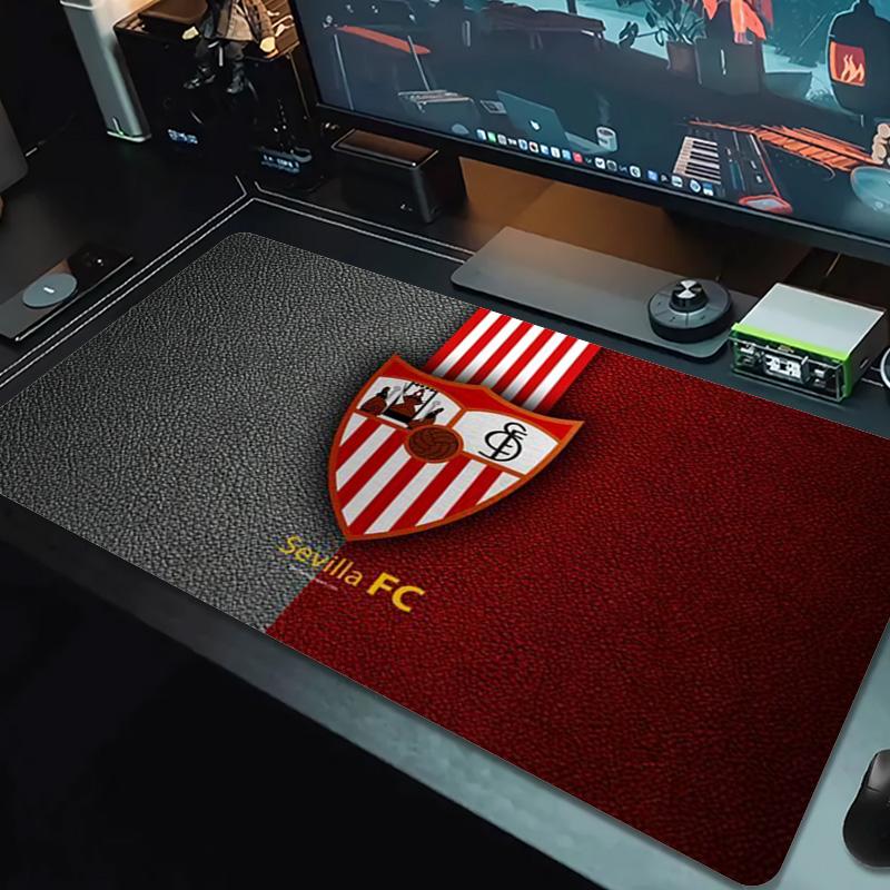 Sevilla FC Color Mouse Pad Large Gaming Table Cushion Non-slip Laptop Tablet Big Mousepad XXL Mat Mini PC Playmat With Lock Edge