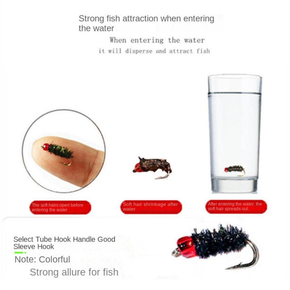 10PCS Fly Angeln Lockt Kit Bionic Fly Angeln Köder Spinner Schwimmen Köder Fliegen