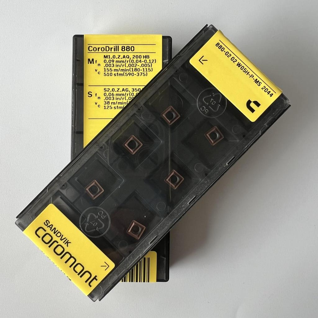 Sandvik / 880-0202W05H-P-MS 2044 / Original Swedish Hard Alloy Blade 10 Pcs