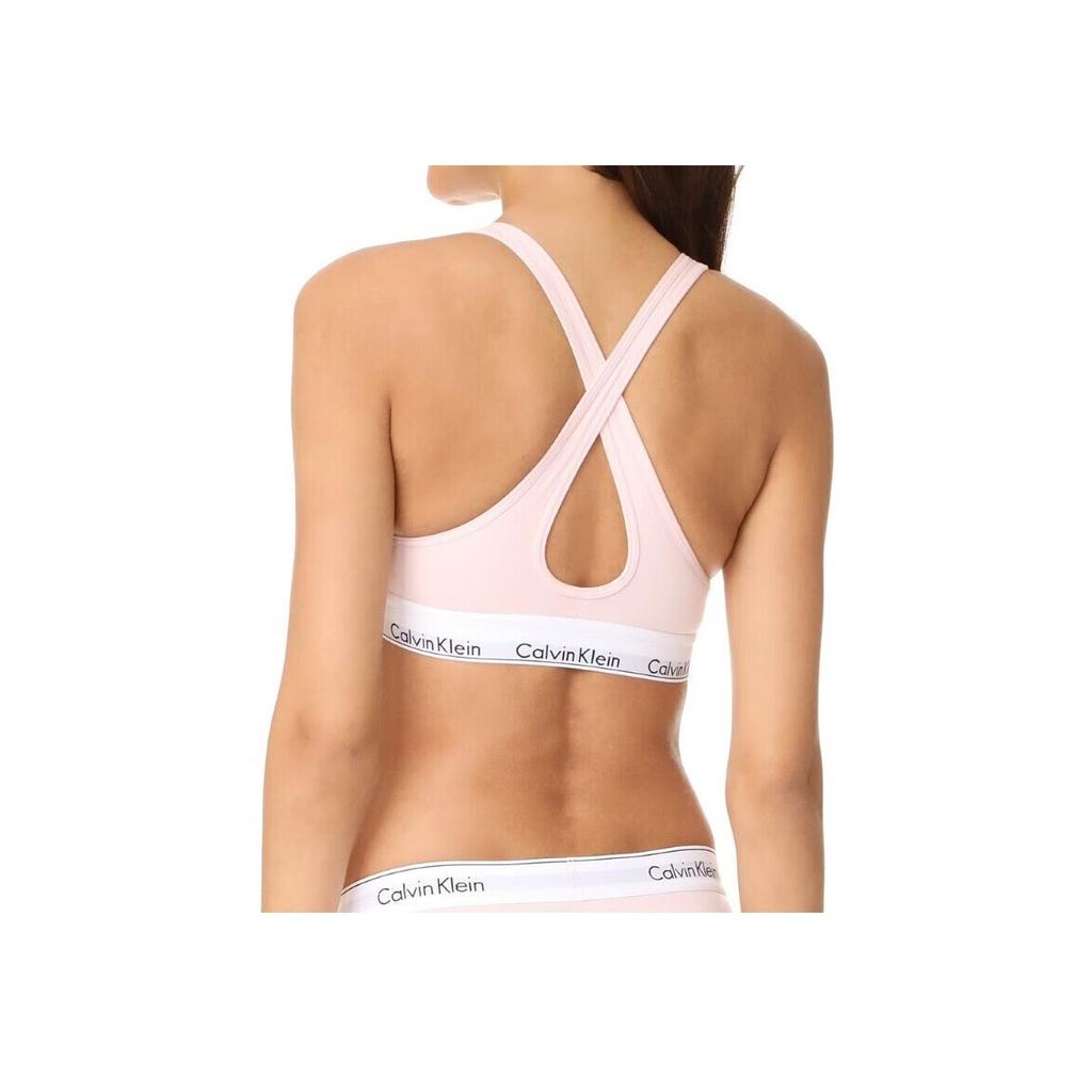 Calvin Klein Logo Letter Pattern Bra Women underwear Pink QF1654E-2NT